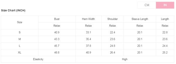 Size chart in inches for Love Heart Checkered Valentine Crew Neck Sweater showing bust, hem width, shoulder, sleeve length, and length.