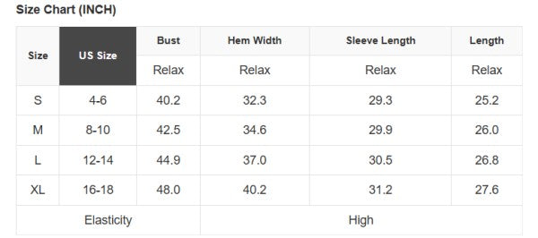 Size chart for Colorblock Raglan Puff Sleeve Mock Neck Sweater, showing bust, hem width, sleeve length, and overall length in inches.